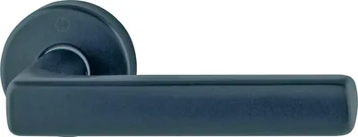 Produktbild von Hoppe Türgriff Dallas Türklinke mit Rosette rund VK 8/62mm, Edelstahl schwarz