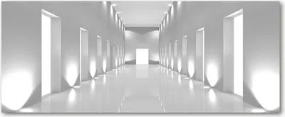 Produktbild von Tulup® Glas-Bild Wandbild aus Glas - 125x50 - Wandkunst - Wandbild hinter gehärtetem Sicherheitsglas - Dekorative Wand für Küche & Wohnzimmer  - Kunst: modern & klassisch - Flur - Weiß