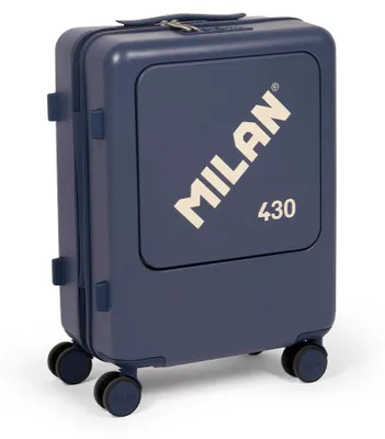 Image de Valise Cabine Rigide, Bleu Marine, 50 L, 40 X 23 X 55 Cm