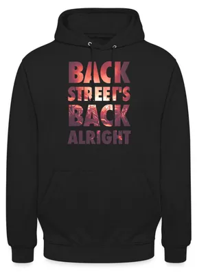 Produktbild von Spreadshirt Backstreet´s Back Alright Uni Hoodie, 3XL, Schwarz
