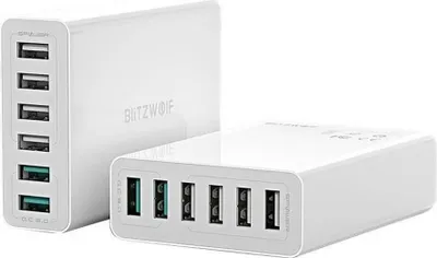 Obrázok produktu pre BlitzWolf BW-S15 nabíjačka mobilných zariadení Univerzálna biela AC Rýchle nabíjanie Vnútorné