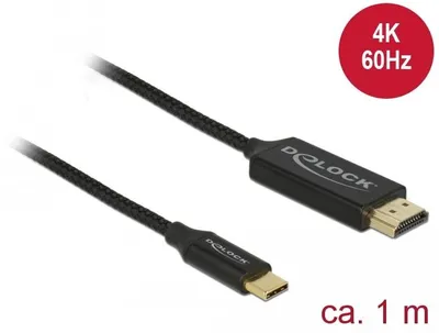 Obrázek produktu pro DeLOCK 84904, 1 m, USB typu C, HDMI, Samec, Samec, Přímý