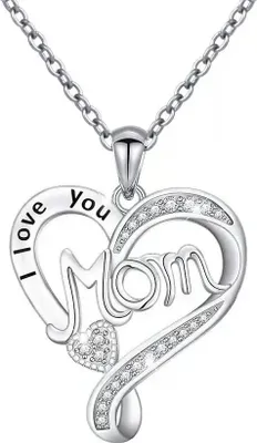 Produktbild von Halskette I Love You Mom - Silber für Damen KP28755