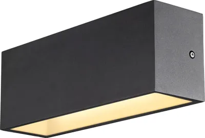 Obrázok produktu pre SLV 1005155 SITRA L, vonkajšie nástenné svetlo LED na povrchovú montáž, antracitová farba, prepínač CCT 3000/4000K IP65