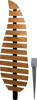 Produktbild von Dobar Rankhilfe Komplexus in Blattform zweifarbig aus Holz Rankgerüst
