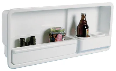Image de Compartiment latéral 2 supports ABS blanc droit , 1 pièce