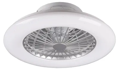 Obrázek produktu pro Stropní ventilátor s LED světlem STRALSUND R62522187 stříbrný Pilot