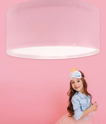 Zdjęcie produktu dla Plafon sufitowy Color Light - dla dzieci różowa