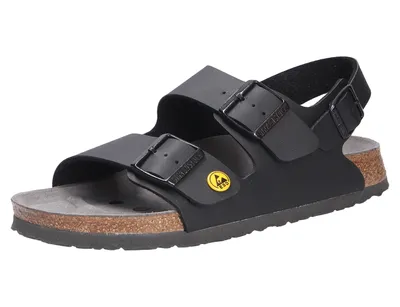Produktbild von Birkenstock Milano ESD BF Sandale schwarz Weite: normal  Größe 39
