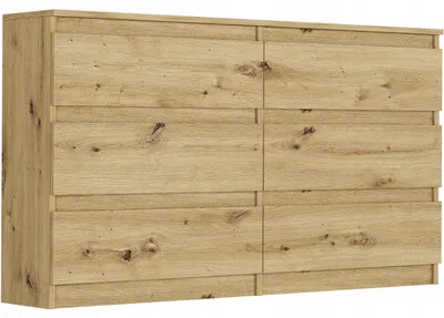 Obrázek produktu pro Komoda 140 cm 6 zásuvek skříňka FRAMIRE R-140 artisan