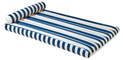 Produktbild von Sunnylife Luftmatraze LUXE LILO MARINE STRIPE blau weiß gestreift | 180x100x30cm