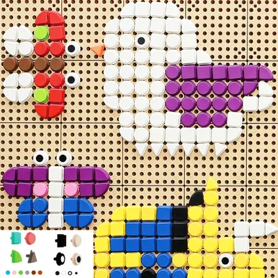 Zdjęcie produktu dla Masterkidz Geometryczne Elementy Tablic 256 Szt