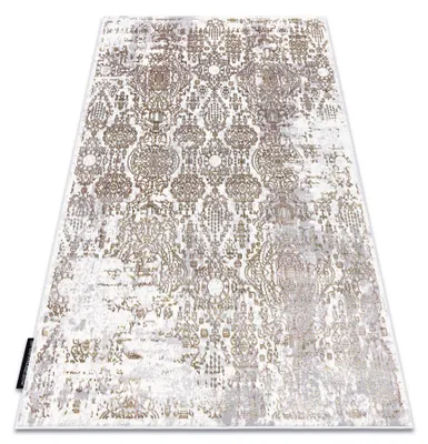 Produktbild von Modern DE LUXE Teppich 2081 Ornament vintage - Strukturell gold / creme Gelb 120x170 cm