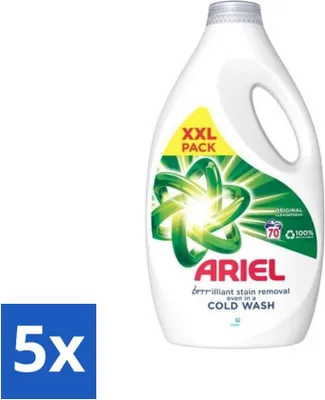 Produktbild von Ariel - Waschmittel - Original - 70 Wäschen - 2,45 Liter - Vorteilspack - 5 Stücke