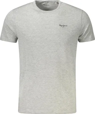 Produktbild von Nachhaltiges Herren T-Shirt Grau: Slim Fit, Rundhals, Print-Design