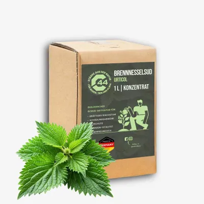 Produktbild von 1L Brennnesselsud Konzentrat - Pflanzenstärkung & Bodenpflege für Gemüse, Tomaten & Rosen | Ergiebig zum Gießen und Sprühen im Gartenalltag C44-Zittau