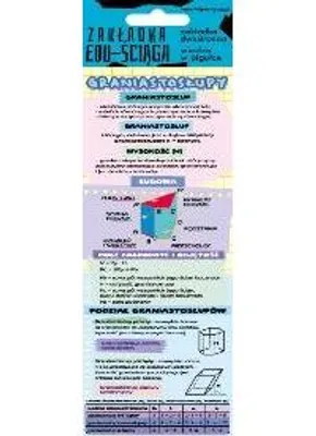 Produktbild von Zakładka Edu-ściąga graniastosłupy