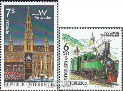 Produktbild von Briefmarken Österreich 1998 Mi 2254,2255 (kompl.Ausg.) gestempelt Europa