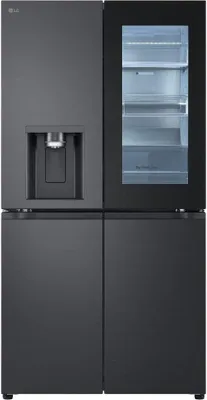 Produktbild von LG GMG960EVEE, Freistehend, French door, Schwarz, Tasten, Berührung, LED, Innen