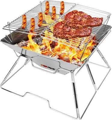 Produktbild von Famanu Campinggrill Tragbar - Faltbar mit Tragetasche