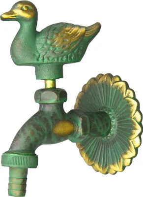 Produktbild von Garten Wasserhahn Nostalgie 1/2" 21mm Auslaufventil nostalgisch Auslaufhahn Ente