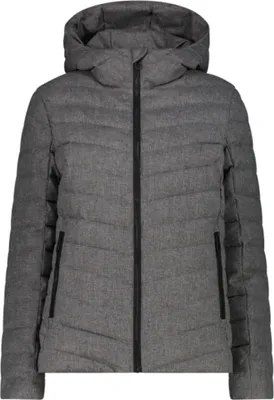 Produktbild von CMP Wattierte Damen Winter Jacke mit Kapuze grau 40