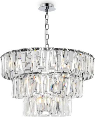 Produktbild von Maytoni Kronleuchter Puntes Chrom Kristall 18-flammig, dimmbar, E14, 77cm