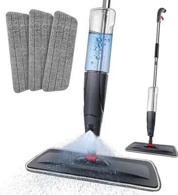 Obrázek produktu pro Dweil Vireo - rotační podlahový mop Deluxe - 360° - mokrý a suchý - s funkcí rozprašování - 700 ml