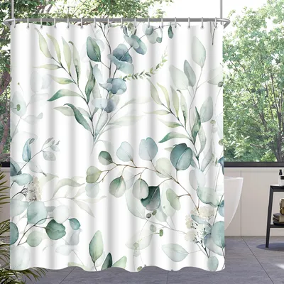 Productafbeelding van Douchegordijn, 180 x 170 cm, lakenmodel, met verzwaard voetstuk, schimmelwerend, waterafstotend en wasbaar polyesterweefsel, inclusief 12 ringen en douchegordijnringen, geschikt voor badkamer en bad.