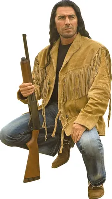 Produktbild von Herren Lederjacke Western Cowboy Biker »HOMBRE« Sand