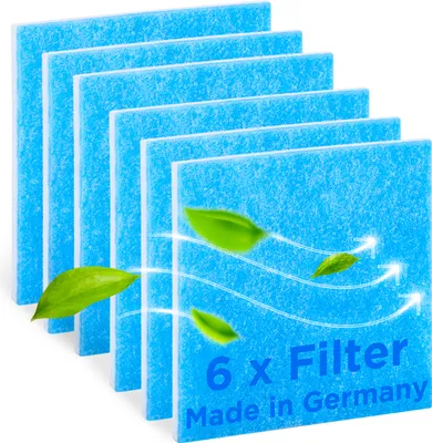 Produktbild von 6 Filter kompatibel mit LIMODOR Lüfter Serie Compact - Limot Lüftungsgeräte Ersatzfilter Staubfilter Luftfilter Limodor Filter Art. Nr.: 00070