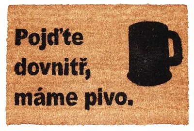 Image de Home Elements Paillasson Entrez, nous avons de la bière 40 x 60 cm