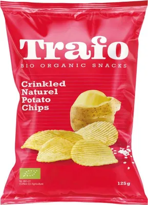 Image de Trafo, chips de pommes de terre, nature, 125 g (lot de 4 x 125 g)