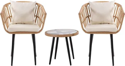 Immagine prodotto di Mobile da giardino in rattan "Vela" - 2 posti - Marrone