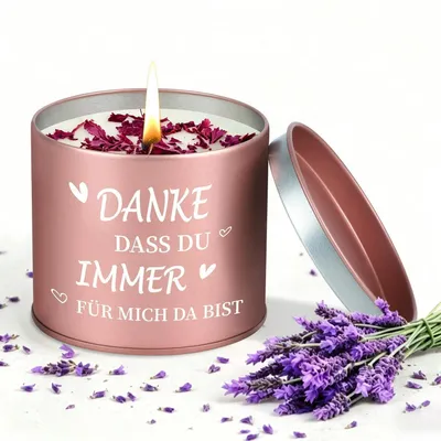 Immagine prodotto di Candela profumata alla lavanda, cera di soia, 9oz, durata di circa 50 ore. Idea regalo per donne