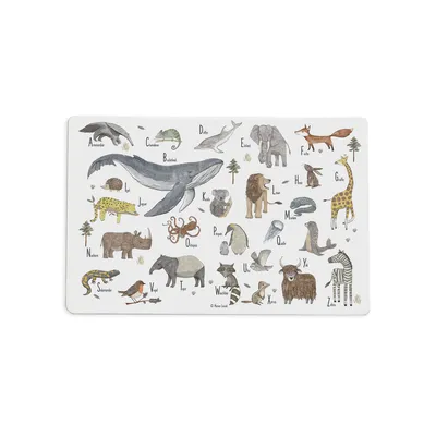 Image de Sous-main pour enfants – "L'alphabet des animaux" – 60 x 40 cm – en vinyle de qualité supérieure – Fabriqué en Allemagne
