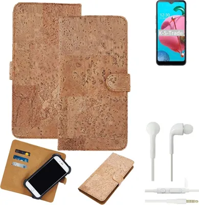 Produktbild von K-S-Trade Hülle kompatibel mit LG Electronics Reflect + in ear Kopfhörer Kork Handyhülle Cover  Schutzhülle TPU Case Bumper in Hellbraun, (1x)