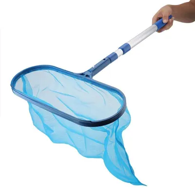 Produktbild von Laubschöpfer - Für Teiche - Effektive Reinigung - Teleskopstange - Poolnetz - Geeignet für Schwimmbad und Teich