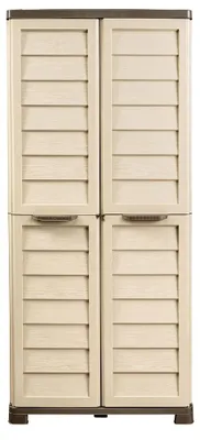 Image de BAMA Armoire haute RIPONI, couleur gris/noir