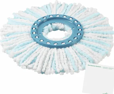 Produktbild von Leifheit Ersatzkopf für Wischmopp Clean Twist Disc Mop mircoduo (1 Stück) + usy Block