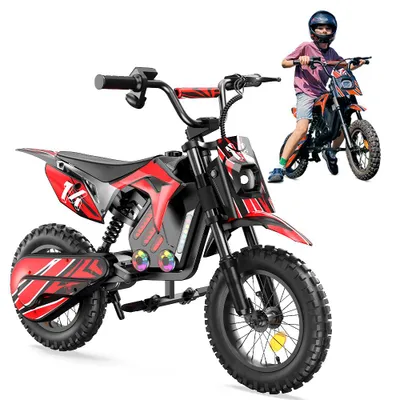 Produktbild von A14 Kinder Elektromotorrad 250W, Elektro Crossbike, 36V 5,2Ah Akku, 14 Zoll Reifen, Reichweite bis 22 km, bis 80 kg