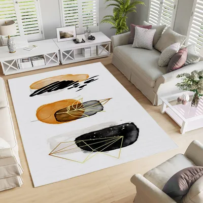 Produktbild von Conceptum Hypnose, Woopamuk330, Teppich (80 x 150), 70 % BAUMWOLLE / 30 % POLYESTER, Weiß, 80 x 150 cm