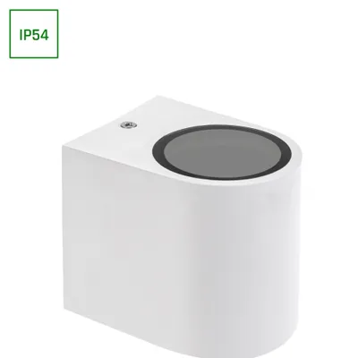 Produktbild von Spectrum LED Wandleuchte PARETE GU10 Außenleuchte weiß IP54 max. 6W rund