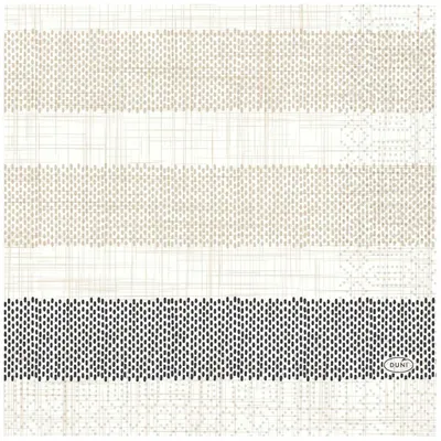 Zdjęcie produktu dla Duni Rigato Czarne serwetki bibułkowe 33x33cm 50 szt