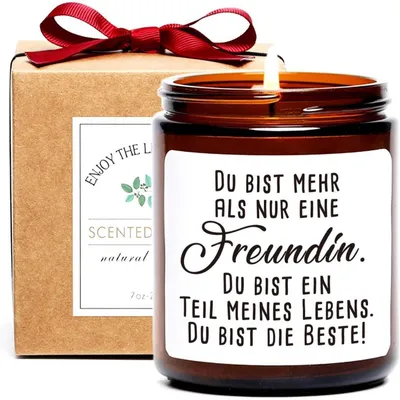Obrázok produktu pre Aroma sviečka, darček pre priateľa, sójový vosk, 200g, doba horenia 45-50 hodín, darčeková krabička