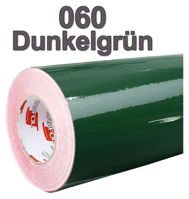 Produktbild von (5,60€/m²) Oracal® Möbelfolie 060 Dunkelgrün Glanz 31,5 cm Breite Laufmeterware selbstklebende Folie Plotterfolie Klebe Folie Oracal 621 Küchenfolie