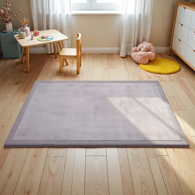 Obrázek produktu pro Koberec pro miminka Björn&Schiller 150 x 200 cm – koberec na lezení pro miminka, tloušťka 2 cm, protiskluzová podložka na lezení, hrací podložka pro malé objevitele, šedá