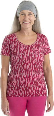 Obrázok produktu pre Icebreaker 150 Tech Lite Ii Glaci Cam Merino tričko s krátkym rukávom Pink S Dámske tričko Pink S