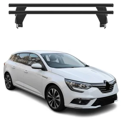 Produktbild von Menabo Dachträger Grundtäger für Renault Megane Gran Coupe 2017-2025 ABE Schwarz, KI-generiertes Bild