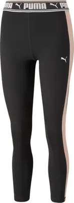 Produktbild von PUMA Train Strong Fashion Colorblock Tights Damen 51 - puma black/rose dust S
